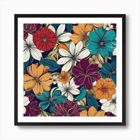 Floral Pattern Art Print