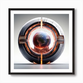 Futuristic World 9 Art Print