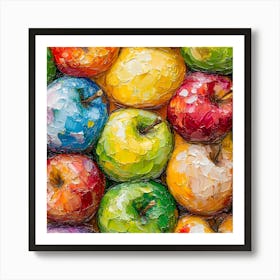 Colorful Apples Art Print