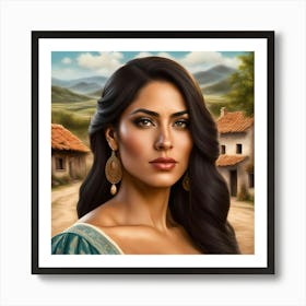 Latina Belle of the Village Art Print