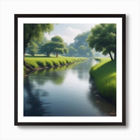 River In The Grass 30 Art Print