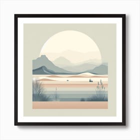 Desert Landscape 1 Art Print