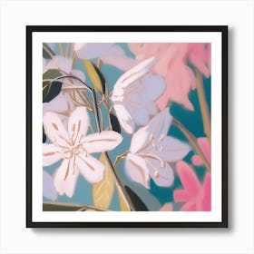 Pastel Blumen Malerei 1 Art Print