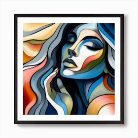 Abstract Of A Woman 5 Poster