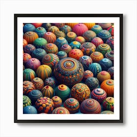 Colorful Spheres 3 Poster