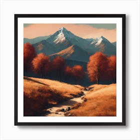 Autumn In The Mountains Art Print