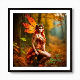 Fairy In The Forest Art Print