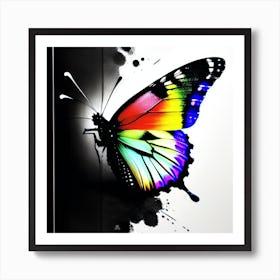 Rainbow Butterfly 4 Art Print