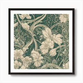 Floral Wallpaper 5 Art Print