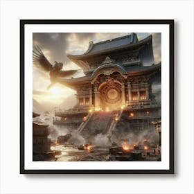 Samurai Castle Art Print