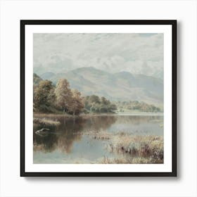 Lake In The Mountains Art Print