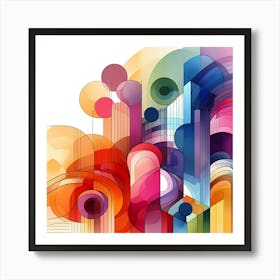 Abstract Abstract Background 1 Art Print