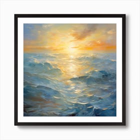 Sunset Over The Sea 3 Art Print