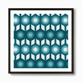 Modern Retro Pattern 31 Art Print