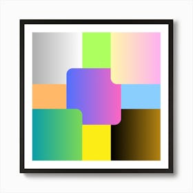 Squares Art Print