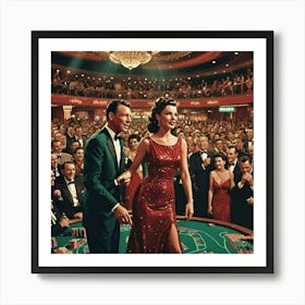 Night At The Vegas Art Print