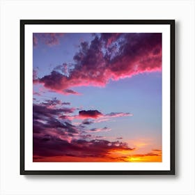 Sunset Stock Videos & Royalty-Free Footage Art Print