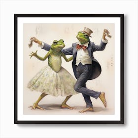 Frog Dance Art Print