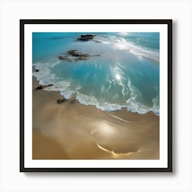 Incoming Tide, White Surf on a Calm Sea 1 Art Print