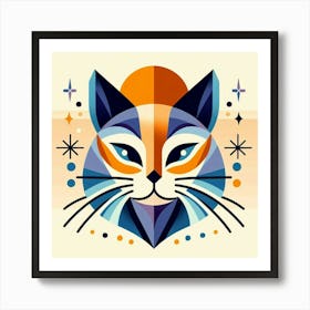 Nimbus Low Poly Cat 2 Art Print