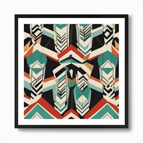 Abstract Geometric Pattern 1 Art Print