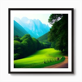 Road In The Mountains Art Print