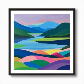 Colourful Abstract Killarney National Park Ireland 3 Art Print