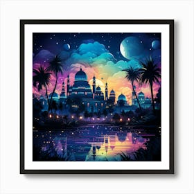 Islamic Night Sky 2 Art Print