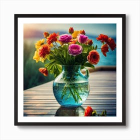 Bouquet Of Flowers Art Print