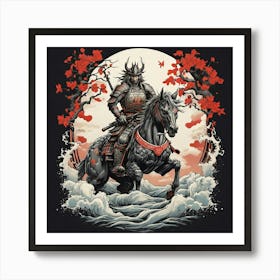 Samurai art print Art Print