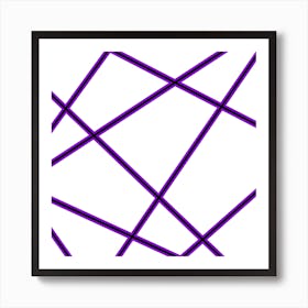 Purple Lines Art Print