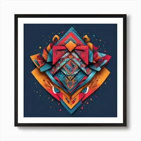 Geometric Abstract Art Art Print