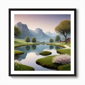 Switzerland Landscape Art Print