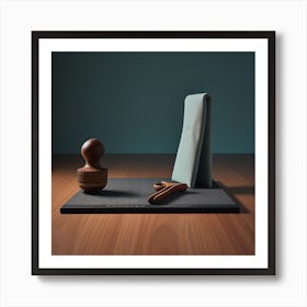 Wooden Spoon On A Table Art Print