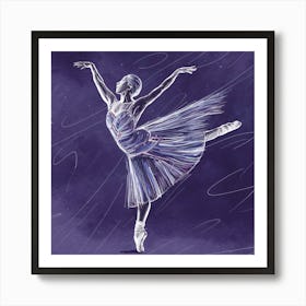 Ballet Dancer 3 Art Print