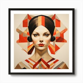 Geometric Polish Woman 01 Art Print