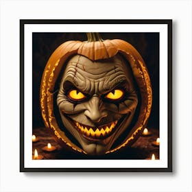 Halloween Pumpkin Carving Art Print