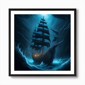 Stormy Seas 4 Art Print