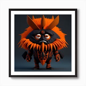 Sasquatch - 3d  By Sasquatch Art Print