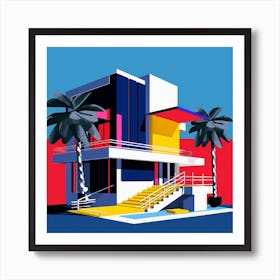 House In Miami Art Print
