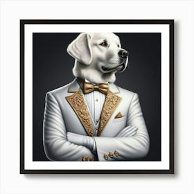 Tuxedo Dog Art Print