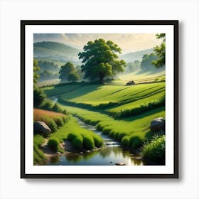 Landscape Painting 4 Art Print