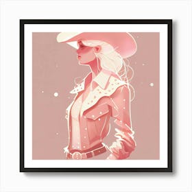 Cowgirl 4 Art Print