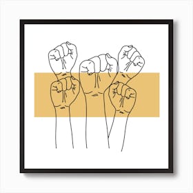 Three Fists Art Print