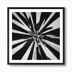 Black and White Abstract Art 405 Art Print