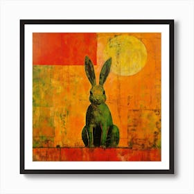 Rabbit In The Sun Art Print