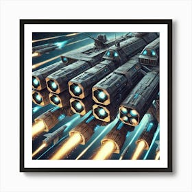 Tytan Class Dreadnought Missile Systems Iron Commonwealth Art Print