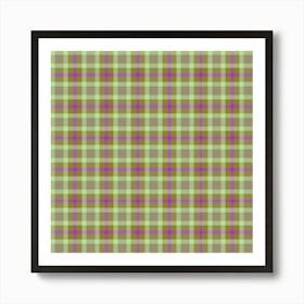 Plaid Fabric 196 Art Print