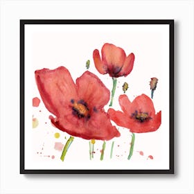 Red Poppies Art Print