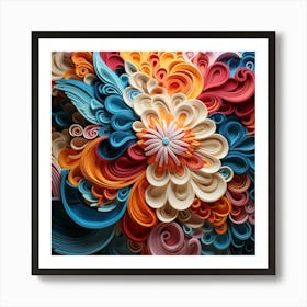 Quilling Art Art Print